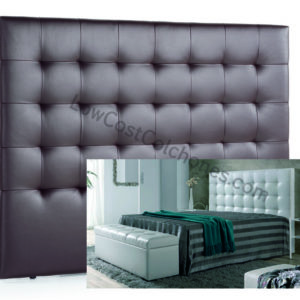 Cabezal Tapizado Atenas chocolate jau cama 135